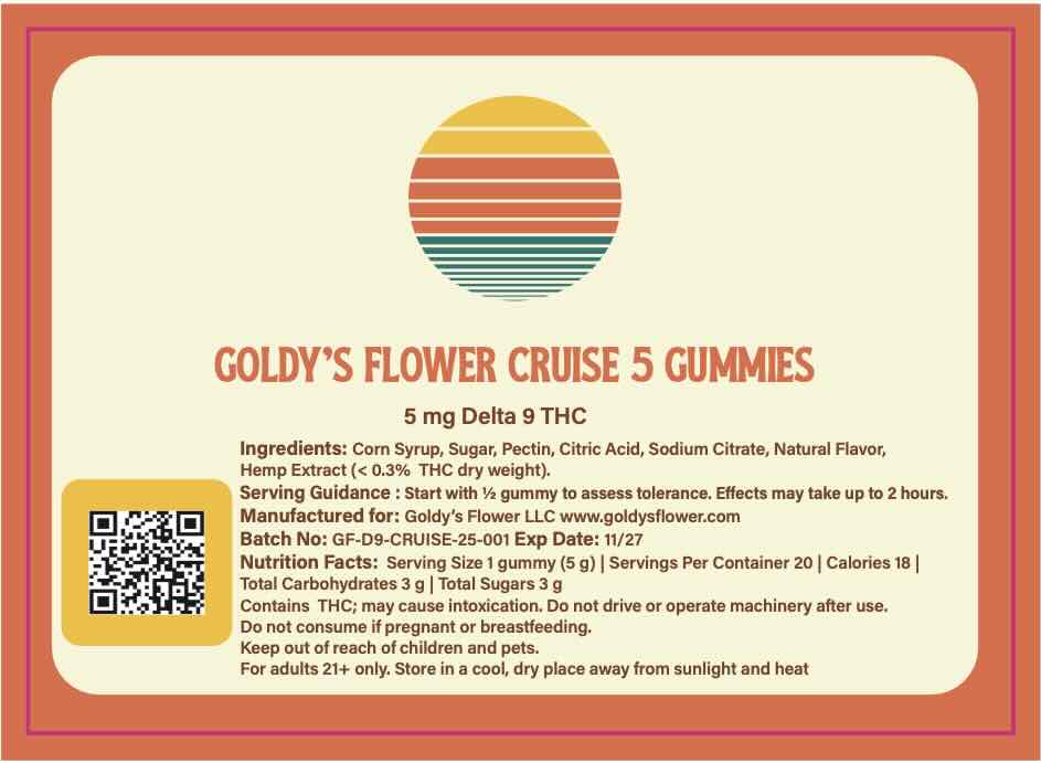 Goldys Morning Cruise Gummies 5 mg